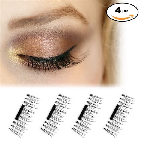 newlifestore magnetic eyelashes 0 2mm ultra thin 1 pair 4 pieces natural look false