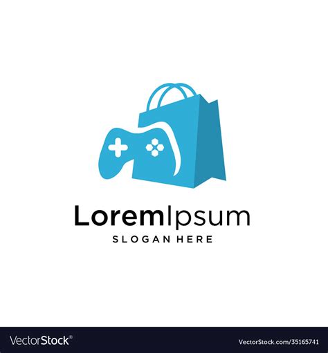 Gaming Store Logo Game Shop Logo Template Design Vector Image