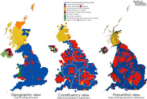 Cartographic Views Of The 2019 General Election Worldmapper