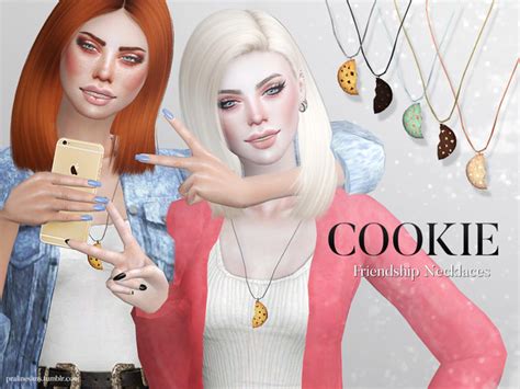 The Sims Resource Cookie Friendship Necklaces By Pralinesims • Sims 4