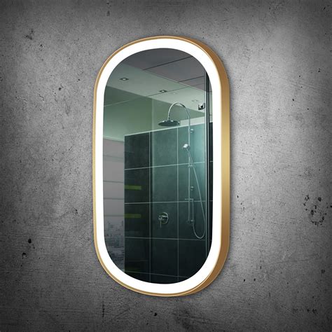 Dimmable Lighted Mirror Chic 32 X 60 Bronze