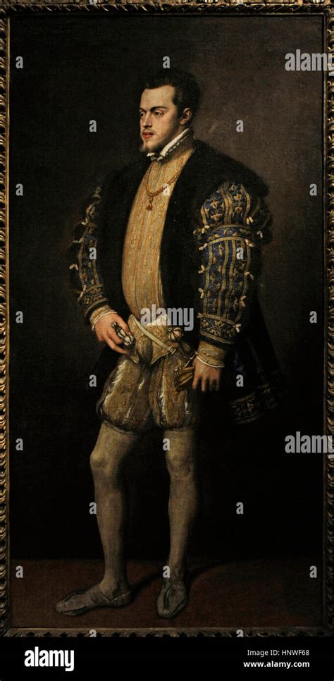 Philip Ii 1527 1598 King Of Spain Portrait By Italian Painter