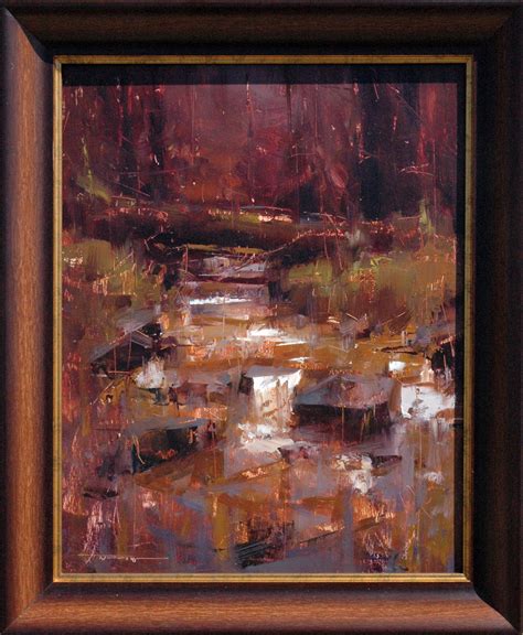 Creek In Red by Tibor Nagy | Oil | LegacyGallery.com