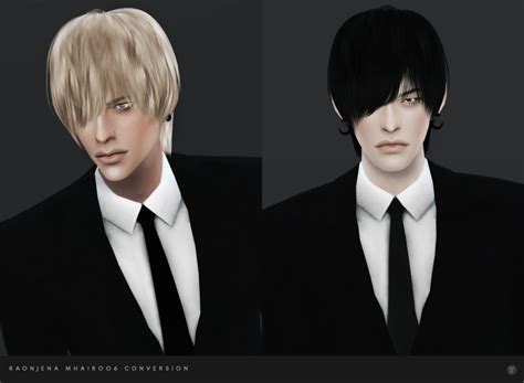 My Sims 4 Blog Raonjena Male Hair 06 Conversion By Blackle