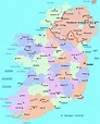 Mapa detallado de irlanda - Mapa de irelands (Norte de Europa - Europa)