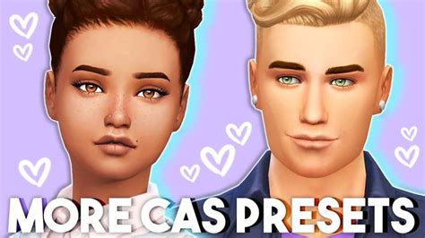 Hundreds Of Cas Presets😱 The Sims 4 More Cas Presets Mod