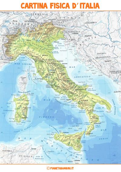 Cartina Muta Fisica E Politica Dell Italia Da Stampare Mappa Dell My