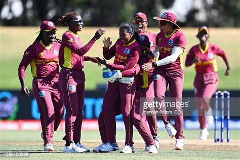 Afy Fletcher Of The West Indies Celebrates With Teammates After News Photo Getty Images