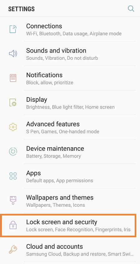 Samsung Galaxy Note 8 How To Change Lock Screen