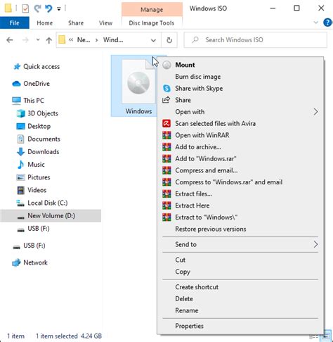 How To Install An Iso File In Windows 10