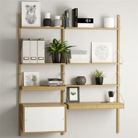 With swedish home design 3d tool you'll be able to project and make a realistic house including all necessary items. decor shelf drawers 3D model | Ikea living room, Ikea svalnas, Decor
