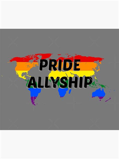 Pride Allyship Celebrate Pride Month Poster For Sale By Neudsigns Redbubble