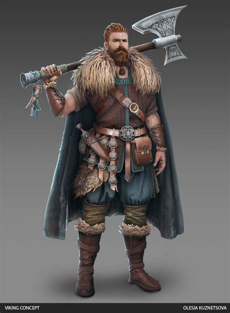 Viking Concept By Olesia Kuznetsovacharacter Concept Development