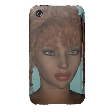 Beautiful Hot 3d Redhead Woman Model Digital Art Iphone 3 Case Zazzle