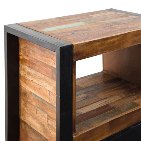 Meuble Confiturier industriel bois coloré 1 porte - Made in meubles
