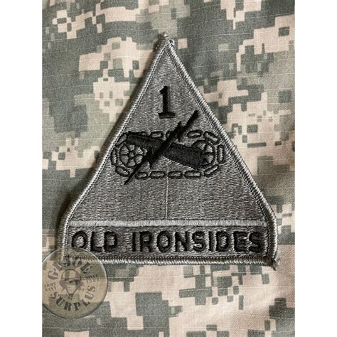 PARCHES GENUINOS US ARMY ST ARMORED DIVISION OLD IRONSIDES FOLIAGE GREEN