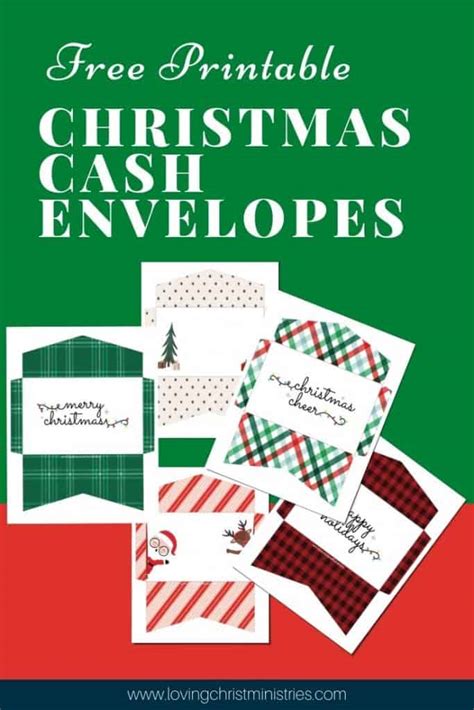 Free Printable Christmas Cash Envelopes Loving Christ Ministries