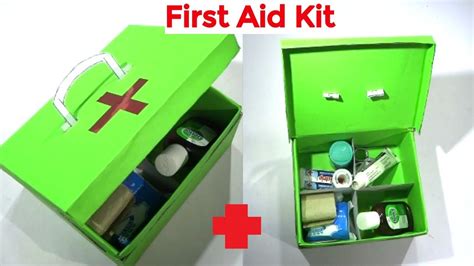 How To Make First Aid Kit First Aid Box At Home School Activity Easy Craft Hacker Youtube
