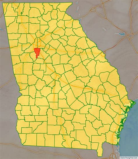 Map Of Clayton County Georgia