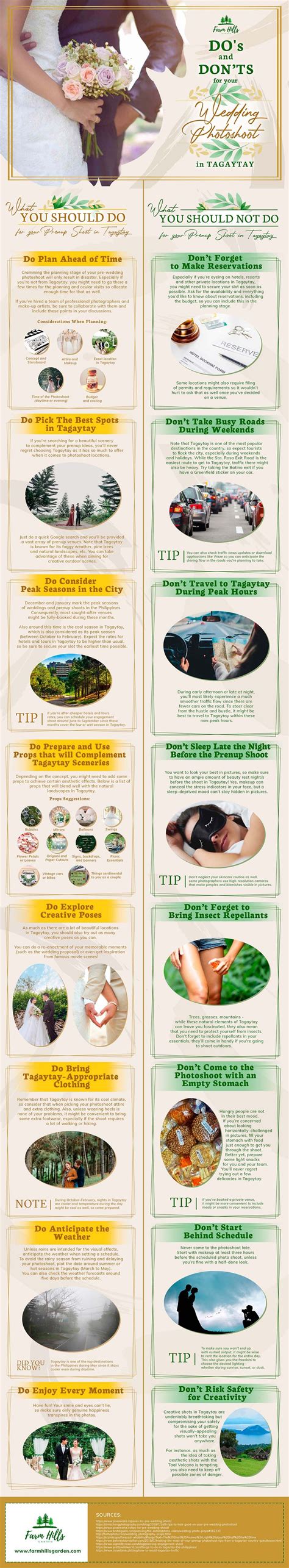 Check spelling or type a new query. Do's and Don'ts for Your Wedding Photo-Shoot in Tagaytay Infographic | Wedding photoshoot ...