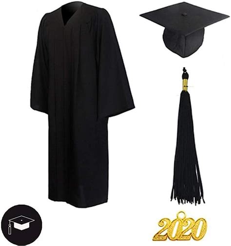 Toga De Graduación Y Birrete De Graduación Mate Unisex Para Soltero