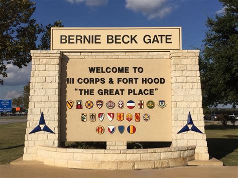 Fort Hood Main Gate In Killeen Tx Army Life Military Life Corps Fort