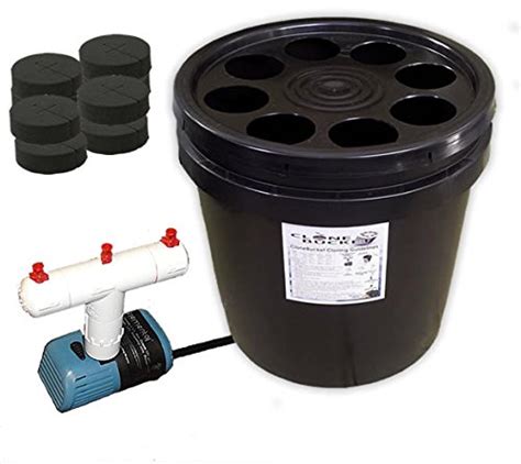 Aeroponic cloner machine, cloning machine 35 site for cutting rooting germination kit using 1.625 inch neoprene clone inserts. 8 Site Aeroponic Plant Cloner - Clone Bucket 8 Black Edition From Hydro West - growtentskits