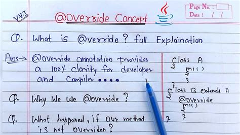 Override Annotation In Java Learn Coding Youtube