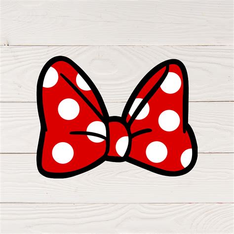 Minnie Bow Svg Minnie Mouse Bow Svg Red Minnie Mouse Bow Etsy Italia