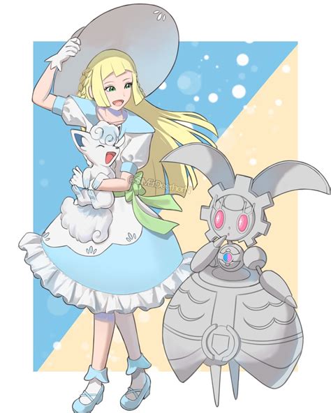 Lillie Alolan Vulpix And Magearna Pokemon And More Drawn By