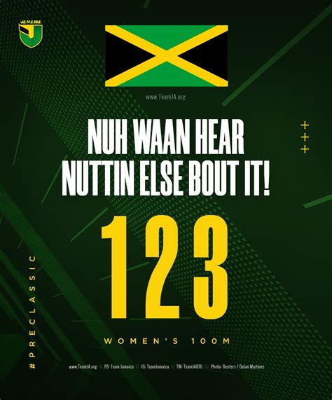 Team Jamaica On Twitter 💥boom💥 Nuh Waan Hear Nuttin Else Bout It Jamaica 🇯🇲 1 2 3 In The