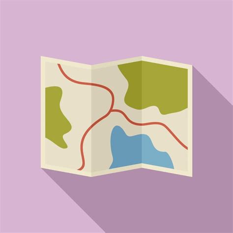 Premium Vector Safari Hunting Map Icon Flat Illustration Of Safari