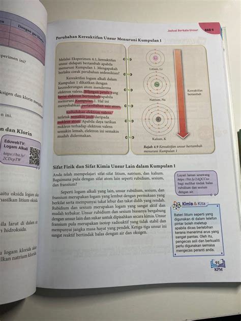 Buku Teks Kimia Tingkatan Kssm T B Uji Kendiri Isotop Dan