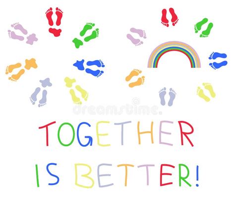 Together Is Better Stock Vector Illustration Of Diversity 7472979