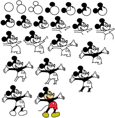 How To Draw Mickey Mouse How To Draw Mickey Mouse Disney Character Drawing Disney Drawings