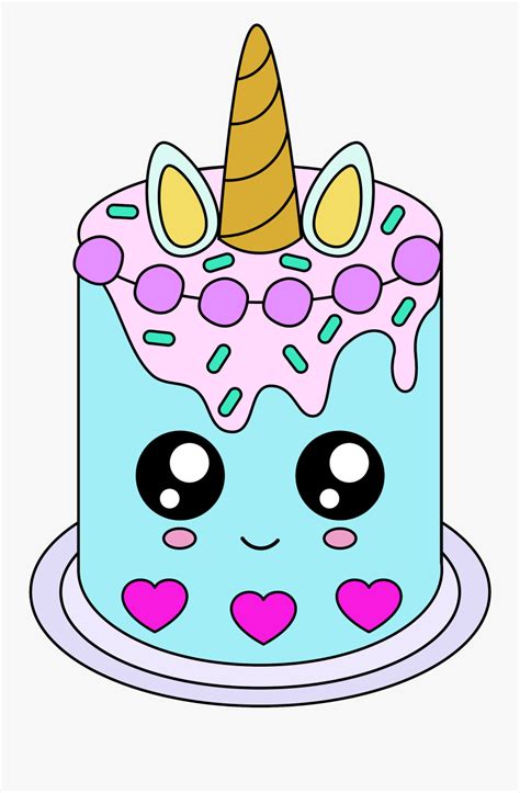 Best coloring pages of the most popular animals. Free Cute Unicorn Cake - Unicorn Cake Colouring Pages ...