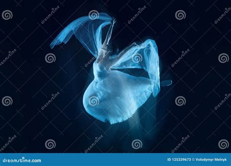 Photo As Art A Sensual And Emotional Dance Of Beautiful Ballerina Through The Veil Stock Image