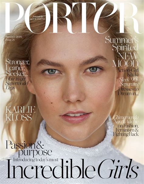 Karlie Kloss Porter Magazine Cover Beach Editorial Porter
