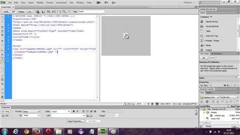 Html Images Not Showing Up In Dreamweaver Design But Show Up In Live