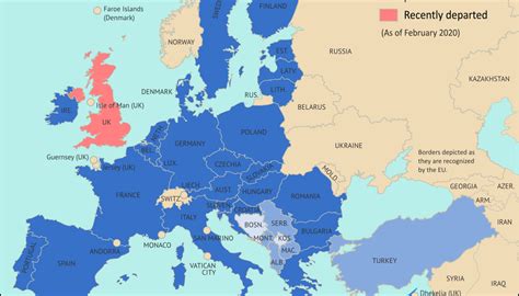 Map Which Countries Are In The European Union In 2020 Which Arent