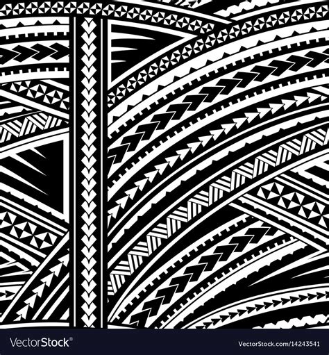 Samoa Tribal Ornament Royalty Free Vector Image