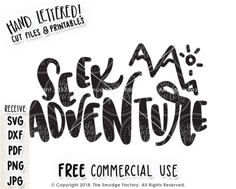 Seek Adventure SVG Cut File Travel SVG Adventure Awaits Cut | Etsy