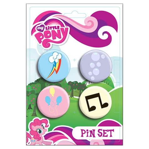 My Little Pony Cutie Mark Pin Set 4 Pack Ripple Junction My Little