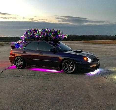 Subaru Wrx Sti Bagged Christmas Edition Subie Love Pinterest