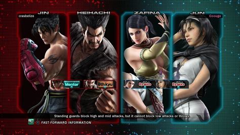 Tekken Tag Tournament Coouge Zafina Jun Vs Crasbelize Jin