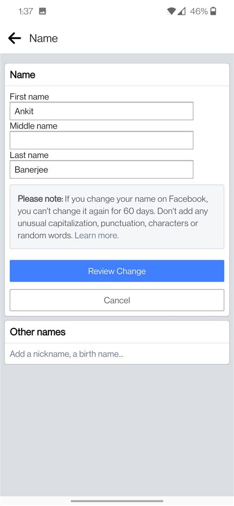 Cómo Cambiar Tu Nombre En Facebook Autoridad Android