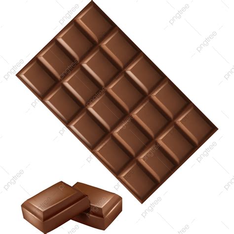 Gambar Ilustrasi Coklat Sepotong Coklat Makanan Ringan Ilustrasi Png