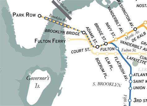 Brooklyn Ny Subway And Train Map 1912 Retro Vintage Style Etsy