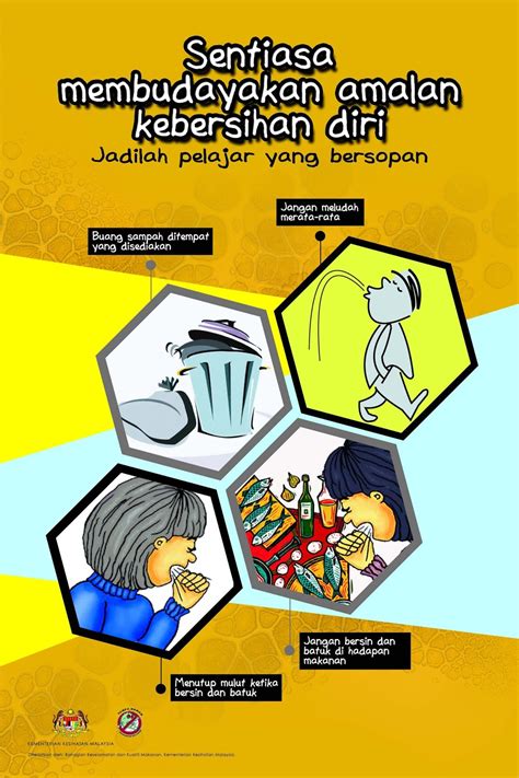 Kampanyekan pentingnya kebersihan dengan membuat sendiri poster kebersihan melalui 50+ contoh desain layout keren siap edit. Smart Kantin SKBP: Amalkan Budaya Kebersihan Diri