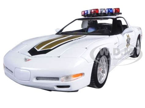 1957 corvette convertible red and white with white interior 1/24 diecast. Chevrolet Corvette C5 Z06 Police 1/18 Diecast Model Car by ...
